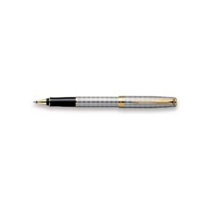 Parker Sonnet Silver Tartan – Πολυτελής Ασημένια Πένα με Μύτη 18K